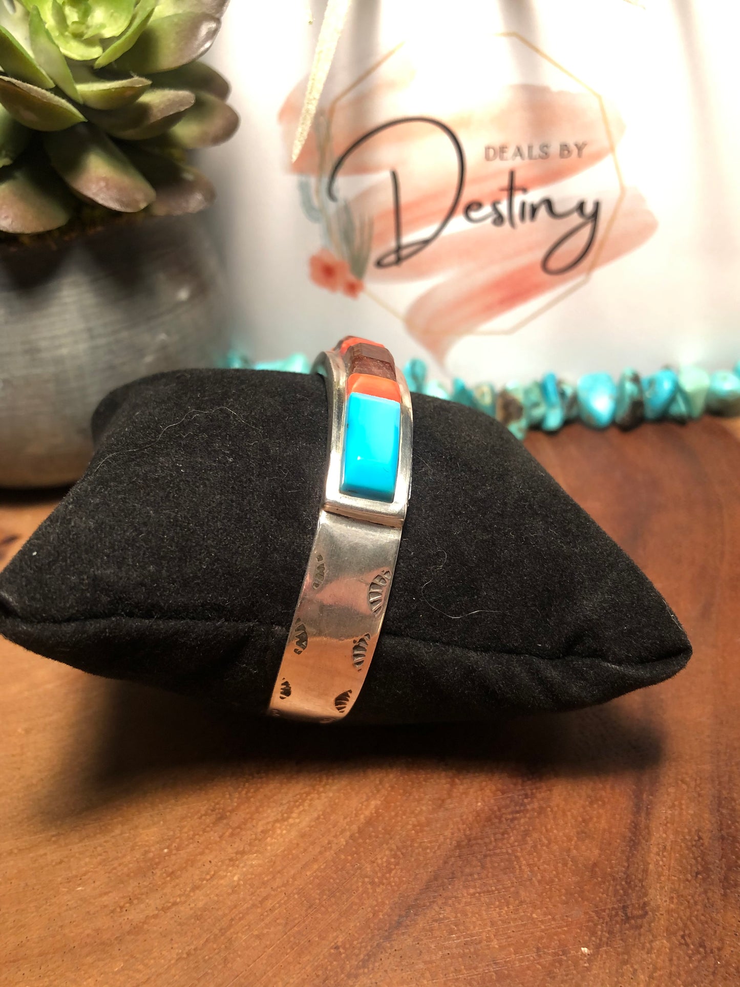 Sterling Multi Stone CuffBracelet