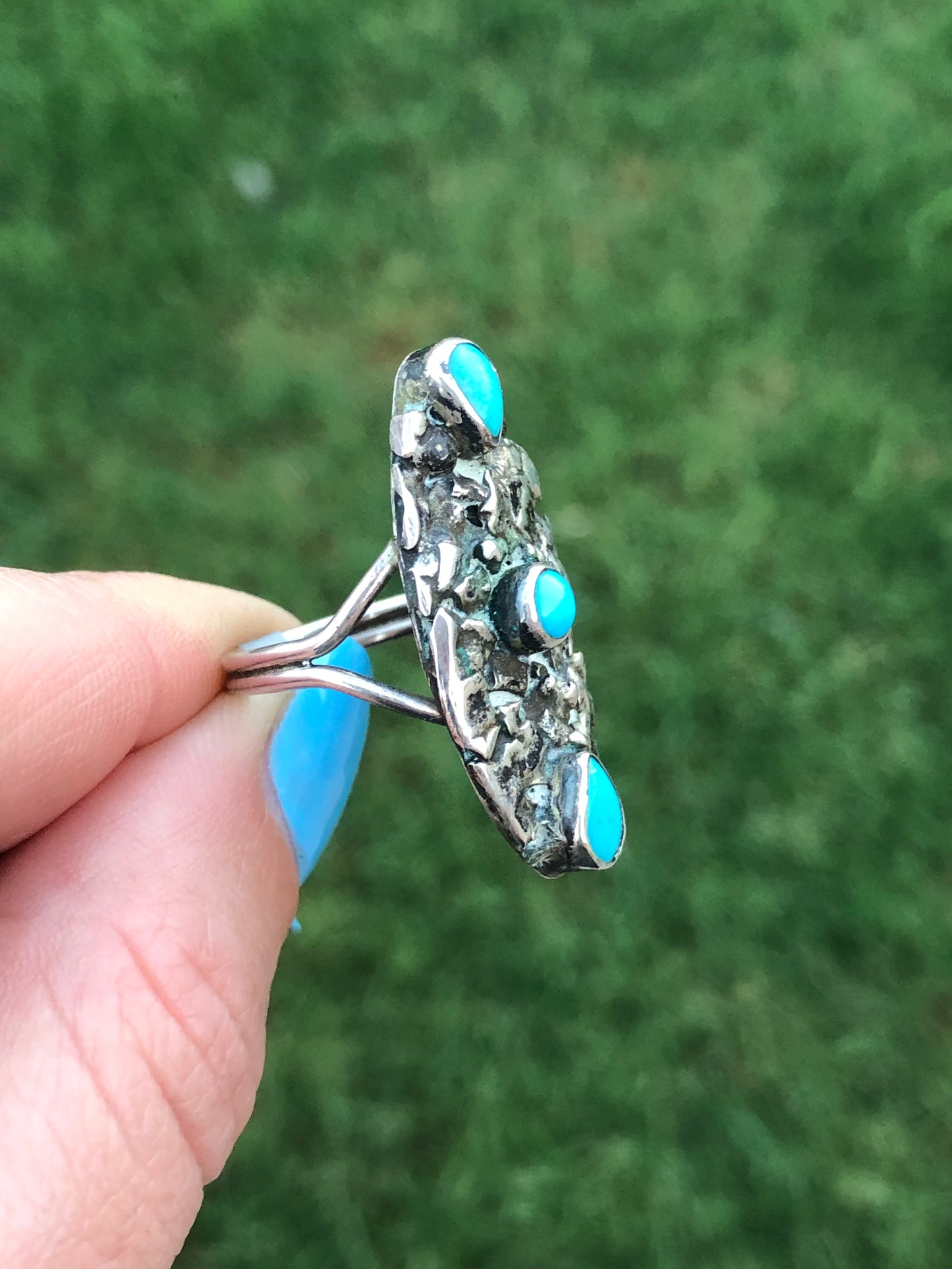 Navajo Sterling Silver Turquoise Ring