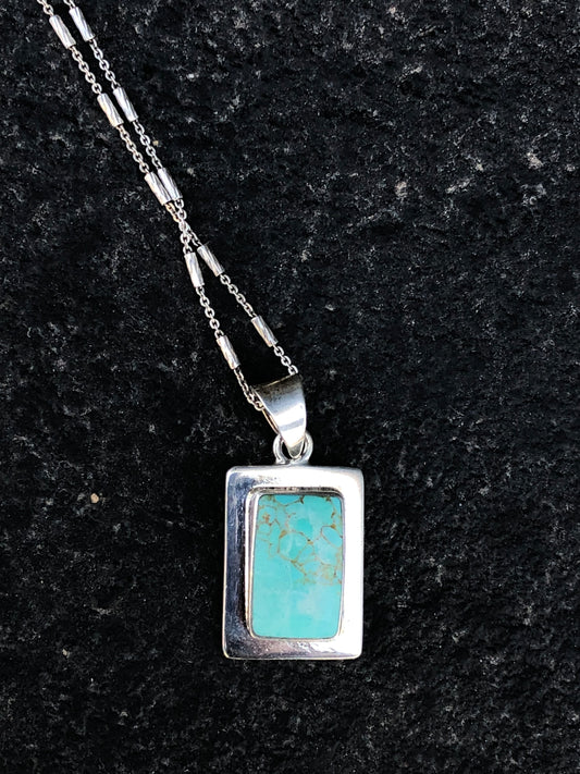 Sterling Silver Turquoise Pendant