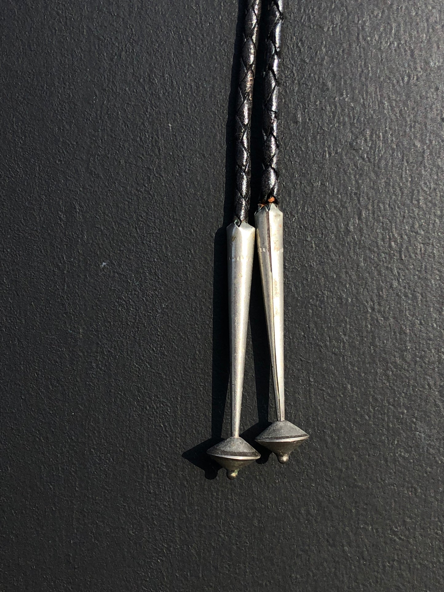 GORGEOUS Vintage Sterling Inlay Bolo