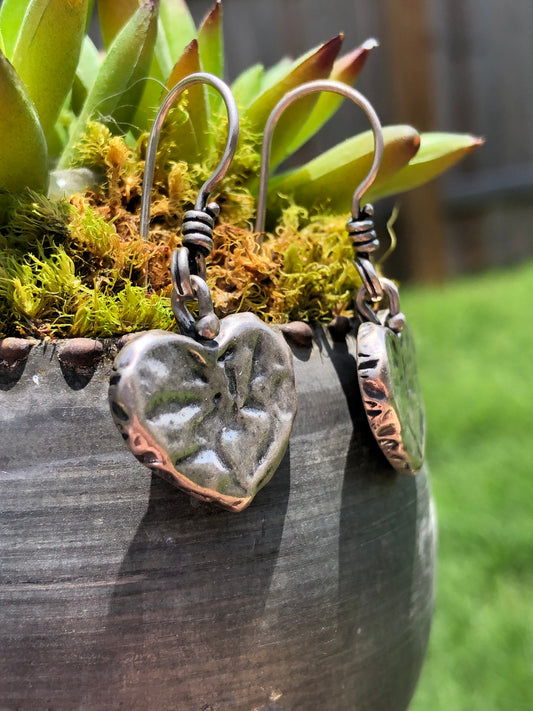 Sterling Heart Earrings
