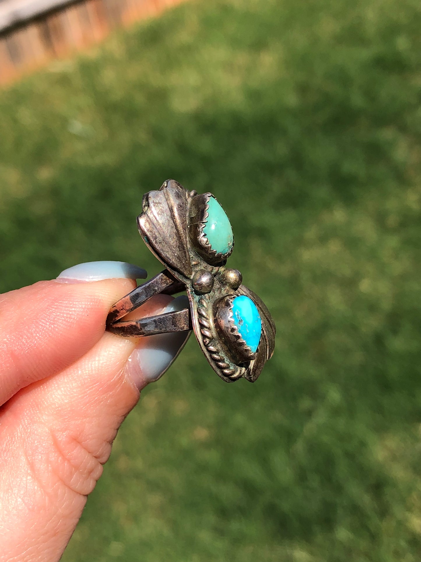 Vintage Handmade Turquoise Ring
