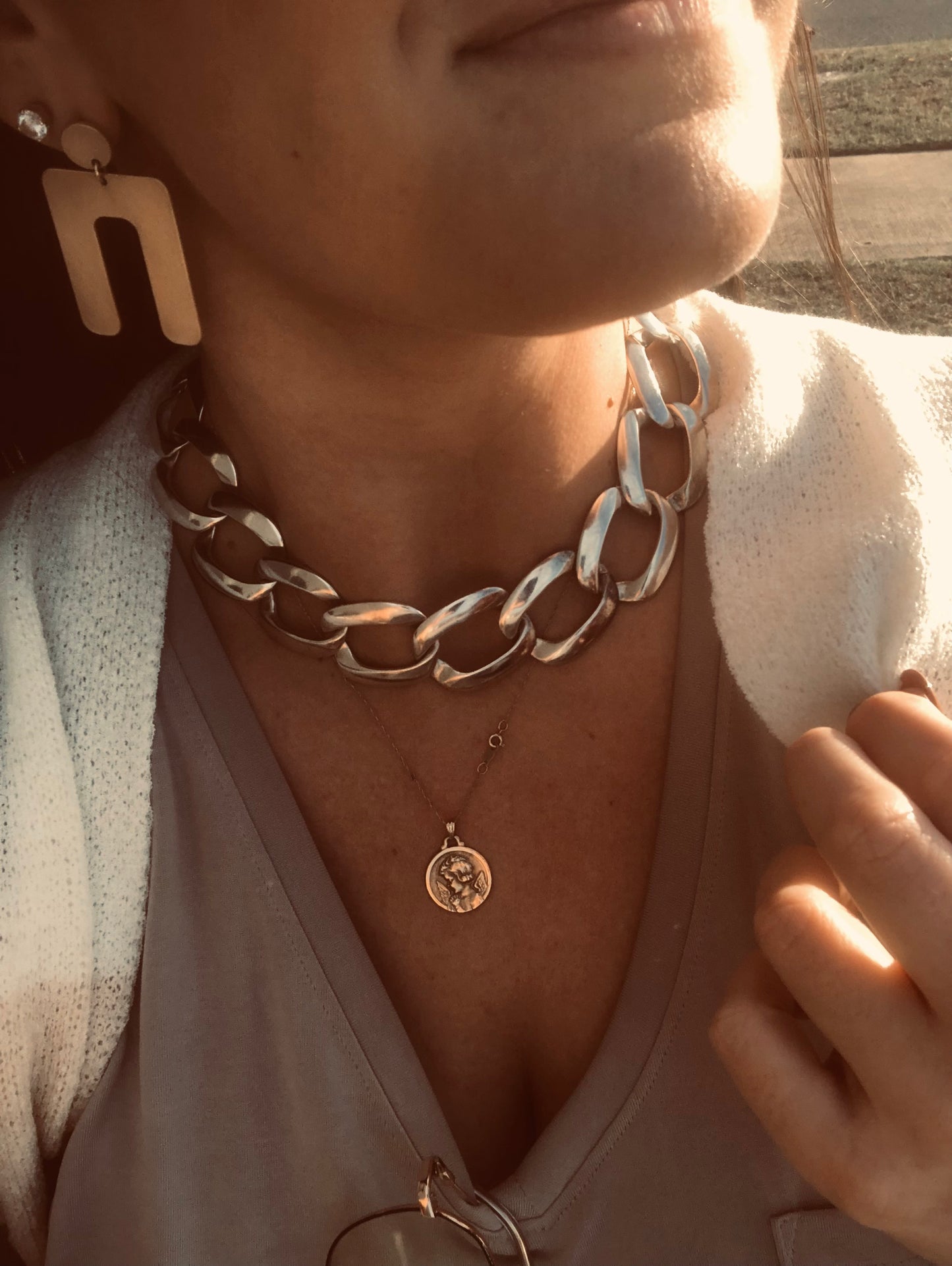 BEAUTIFUL Solid Sterling Link Chain Necklace