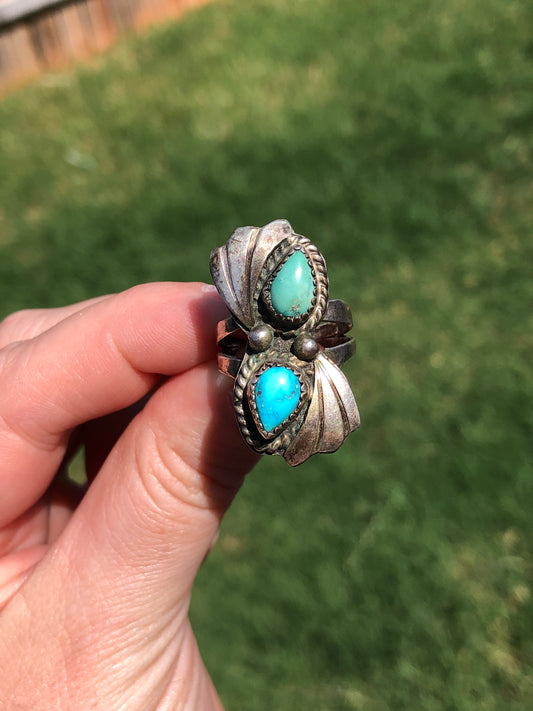 Vintage Handmade Turquoise Ring