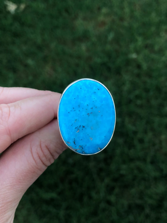 New Sterling Oval Turquoise Ring