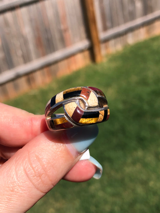 Sterling Silver Tigers Eye Ring