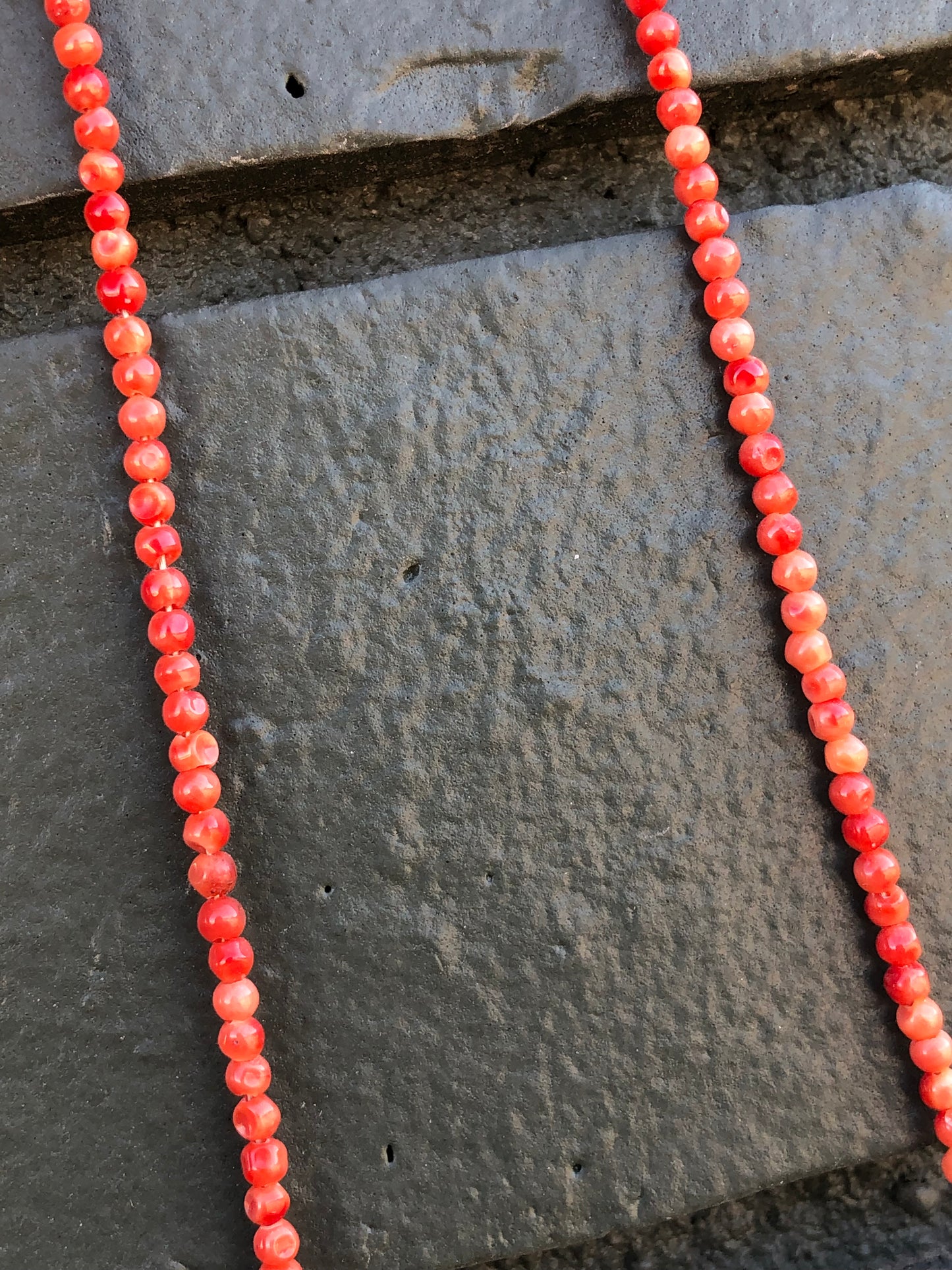 Coral + Turquoise Bead Necklace