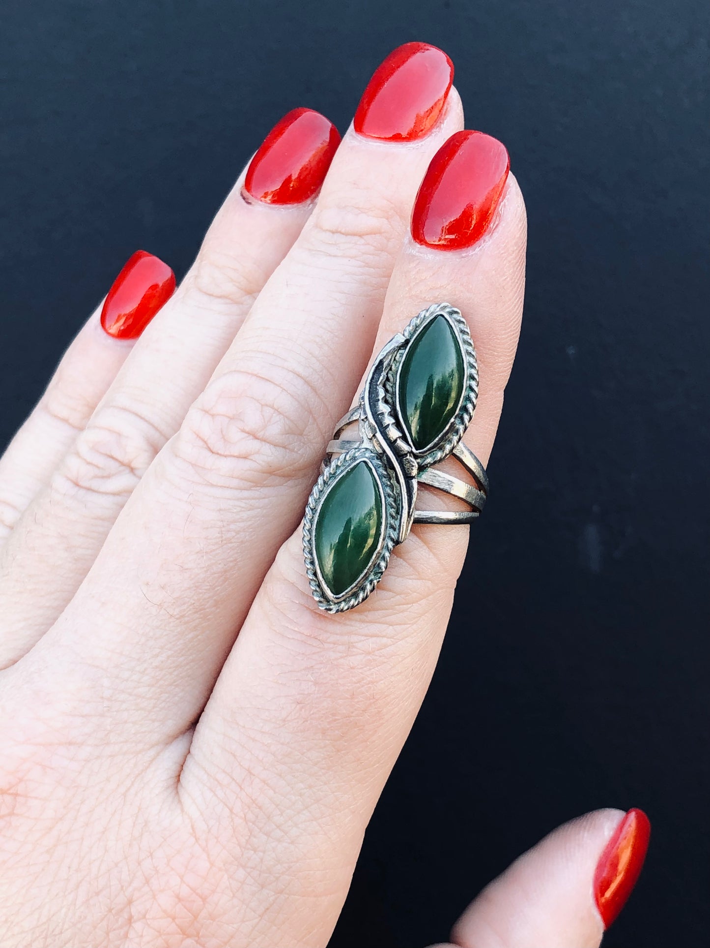Sterling Jade Ring