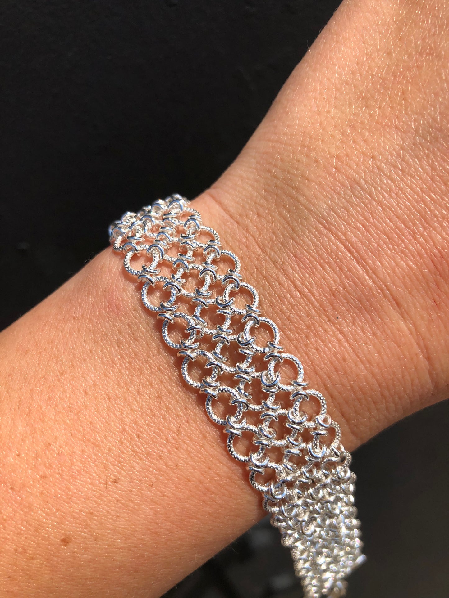 Beautiful Sterling Link Bracelet