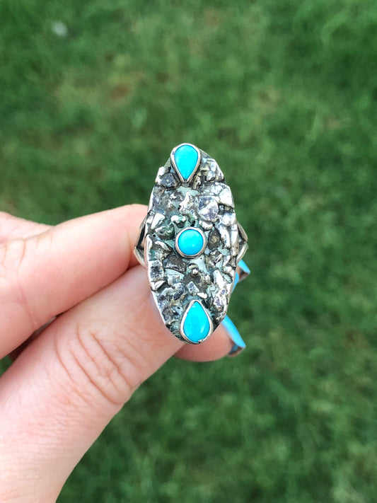 Navajo Sterling Silver Turquoise Ring