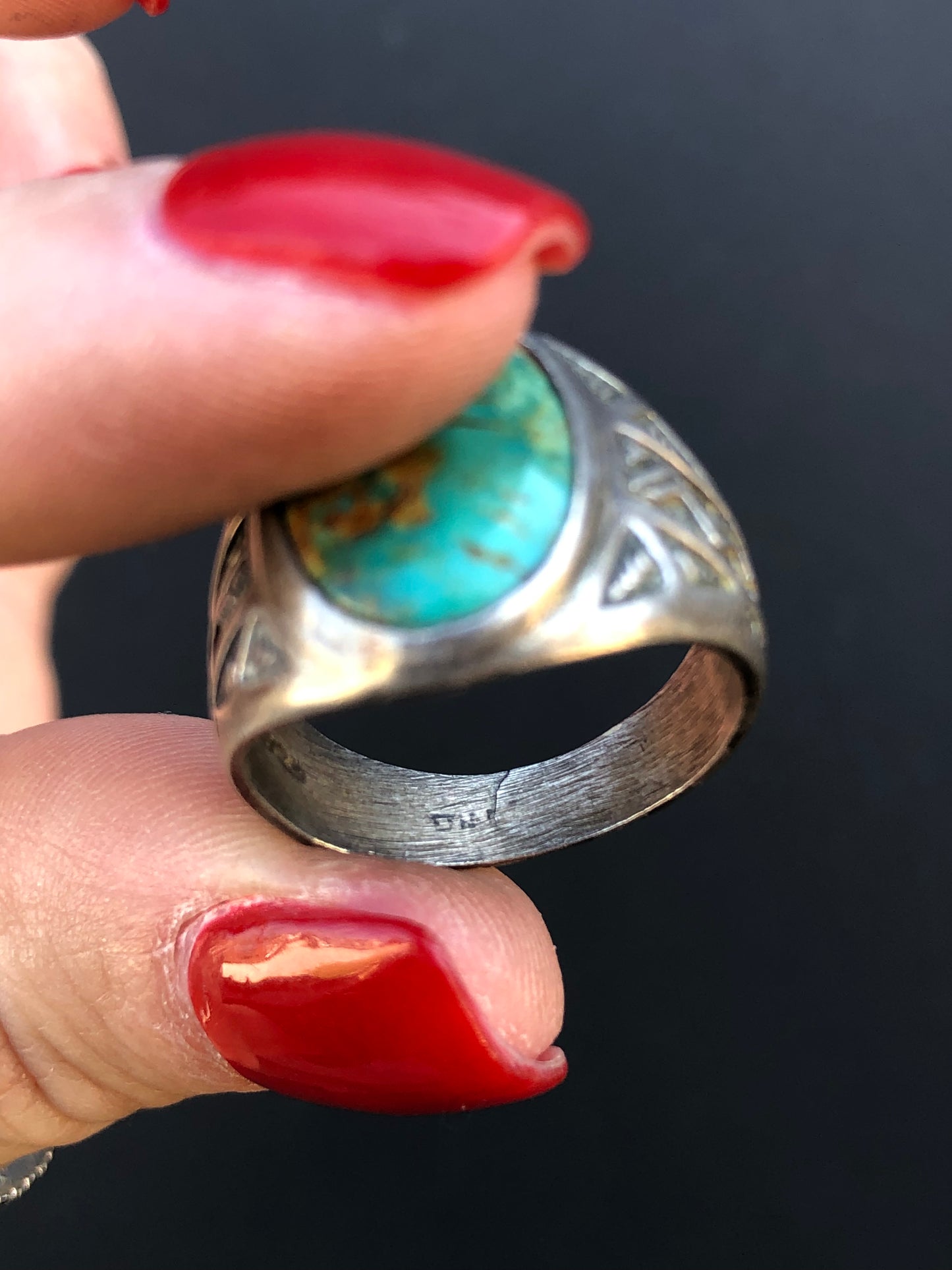 Sterling Turquoise Handmade Ring