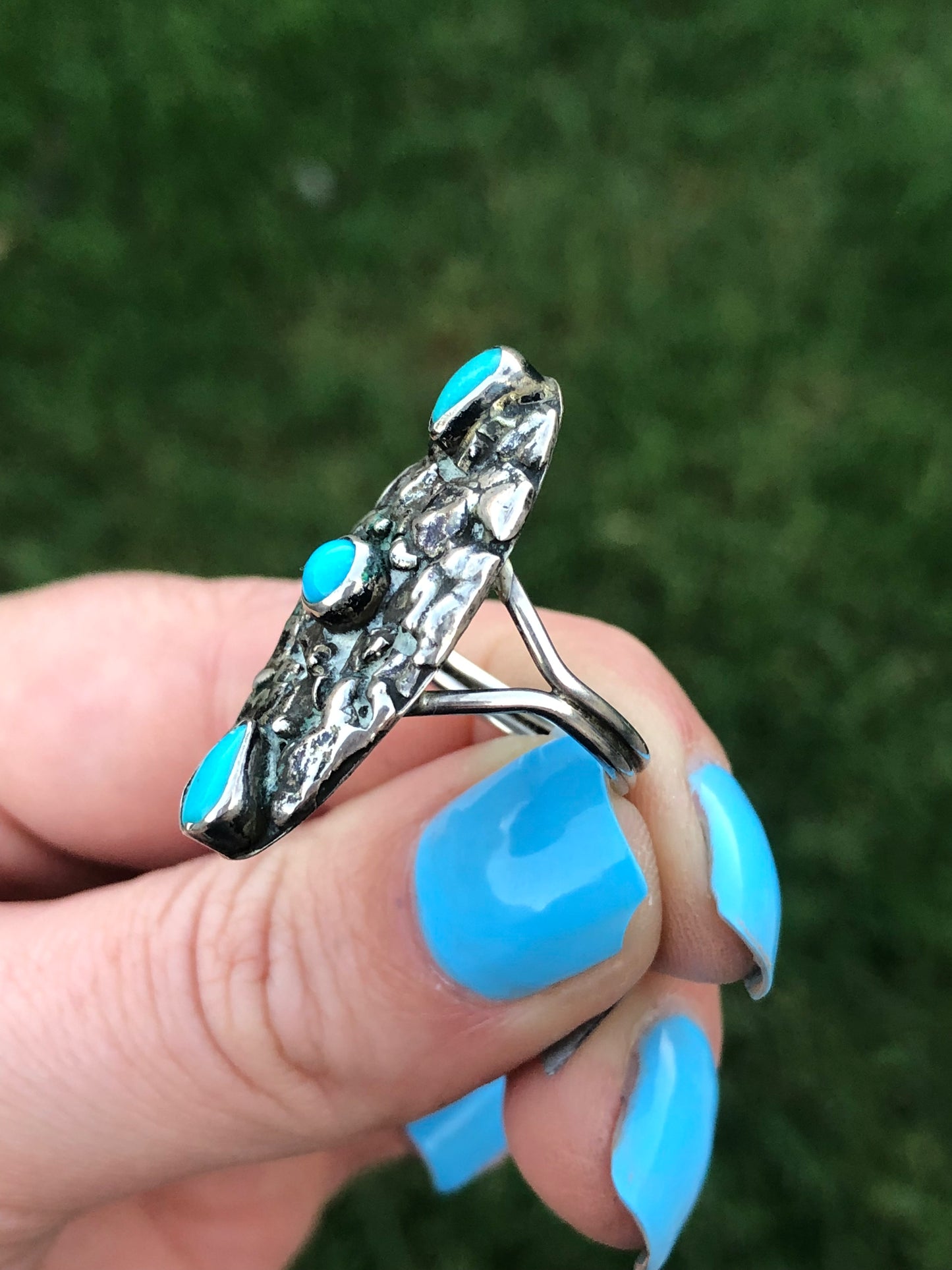 Navajo Sterling Silver Turquoise Ring