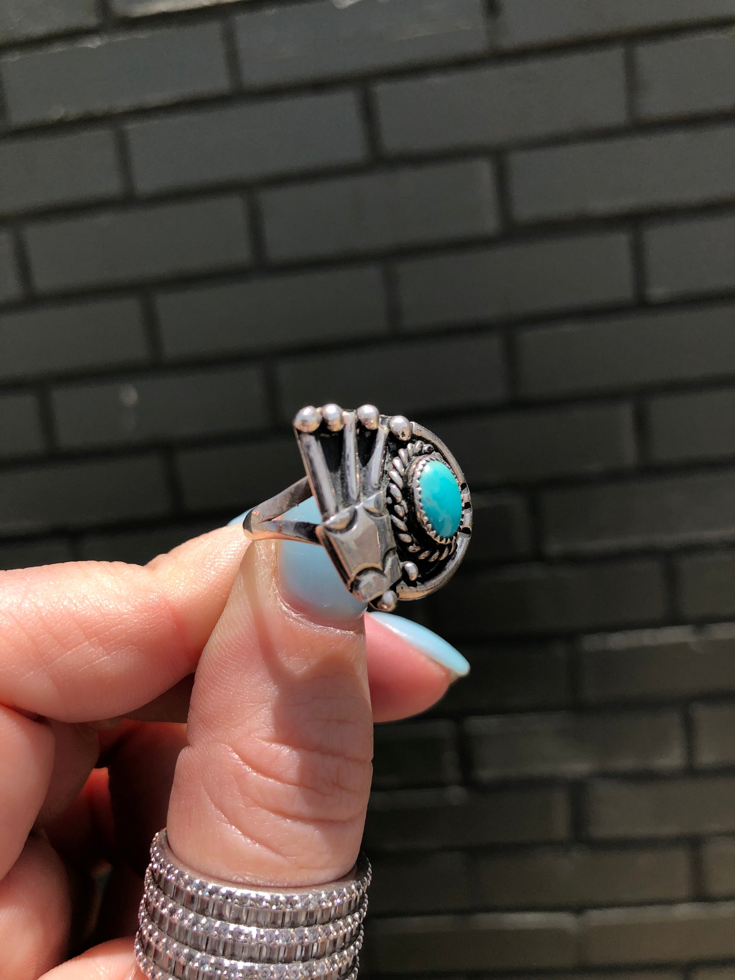 Navajo Sterling Silver Turquoise Ring