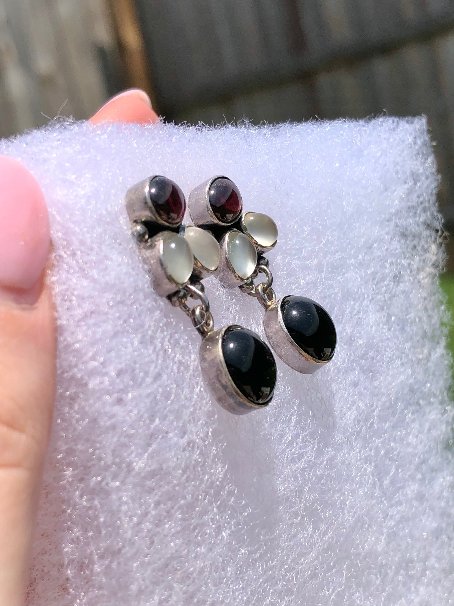 Sterling Multi-Stone Earrings