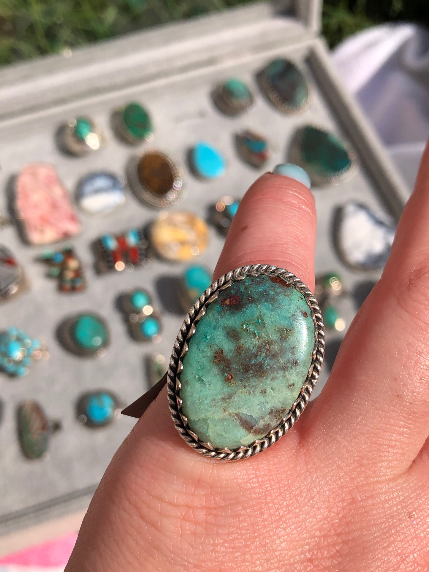 New Sterling Turquoise Ring