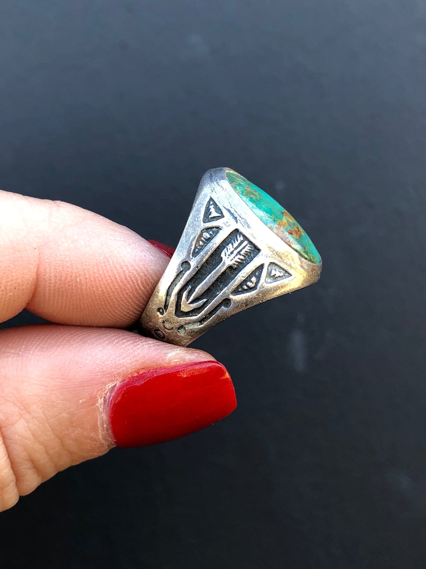 Sterling Turquoise Handmade Ring