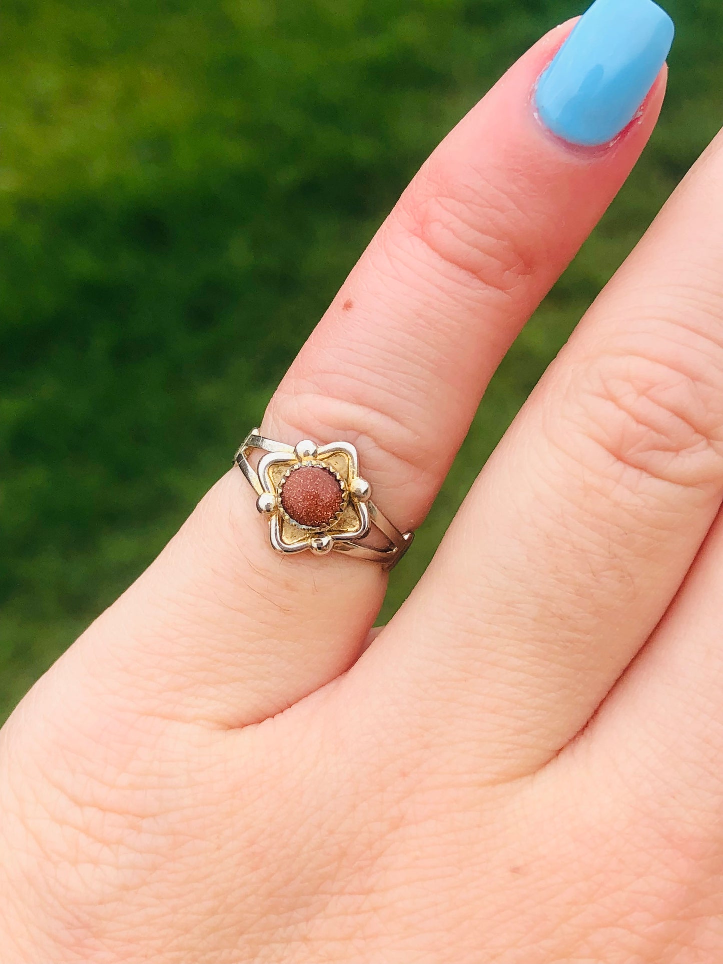 Silver Rose Quartz Ring
