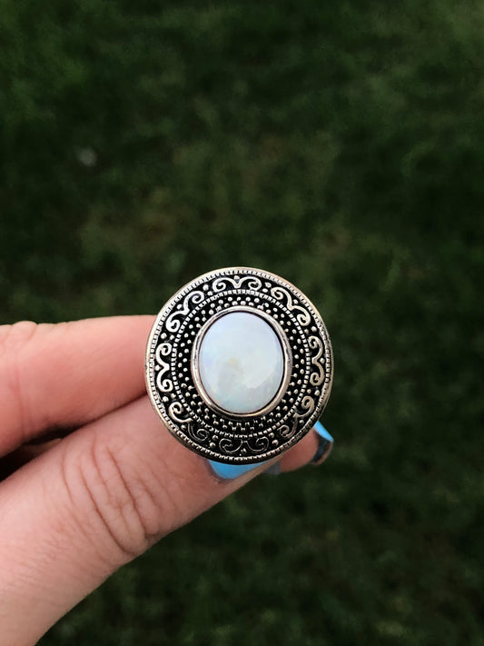 Sterling Opal Ring