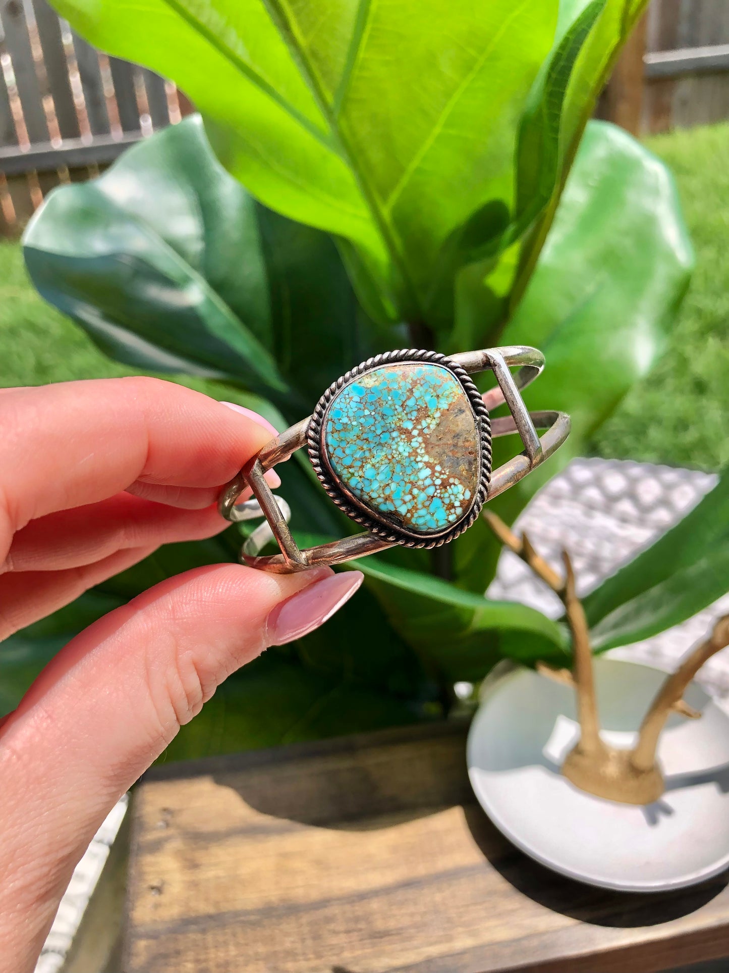 Sterling Turquoise Cuff Bracelet