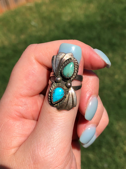 Vintage Handmade Turquoise Ring