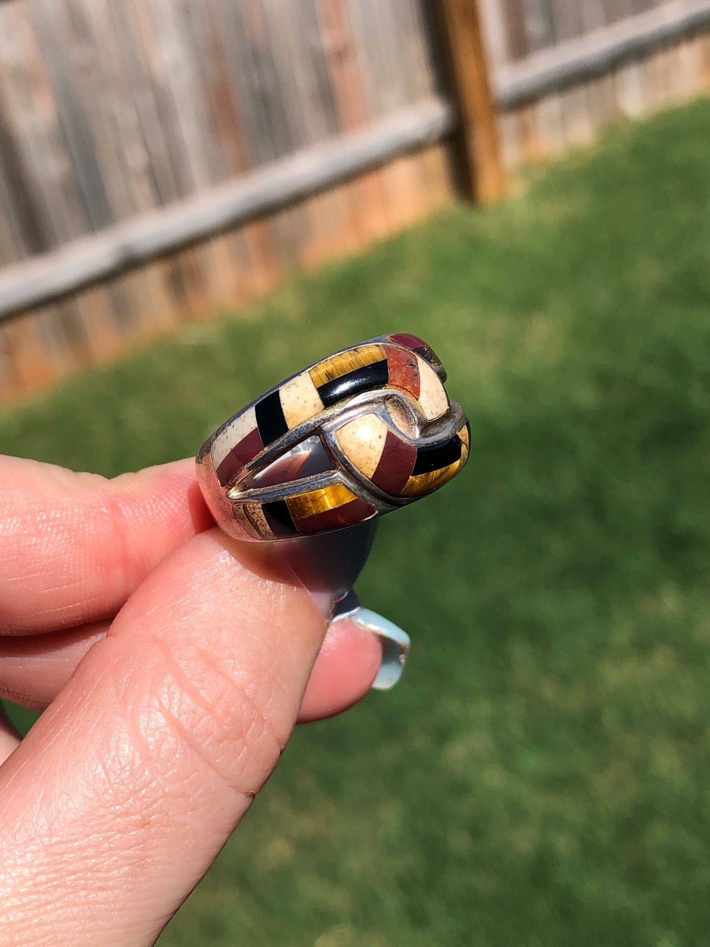 Sterling Silver Tigers Eye Ring
