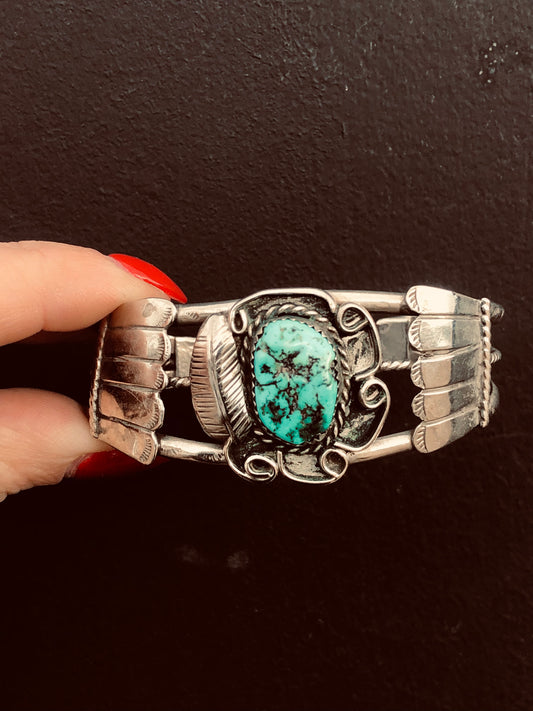 Sterling Turquoise Cuff Bracelet