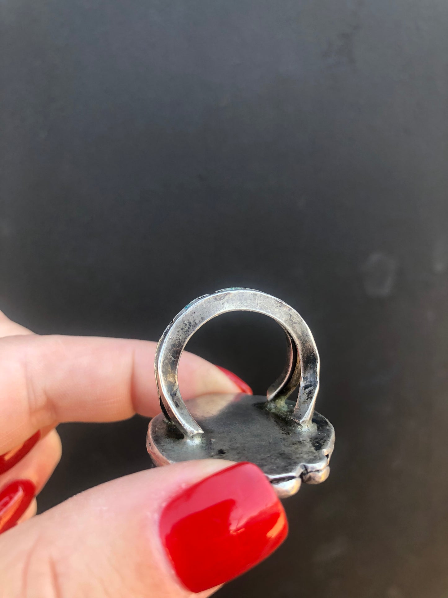 Old Pawn Vintage Sterling Turquoise Ring