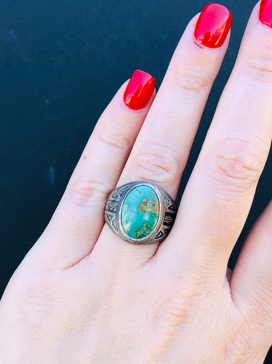 Sterling Turquoise Handmade Ring