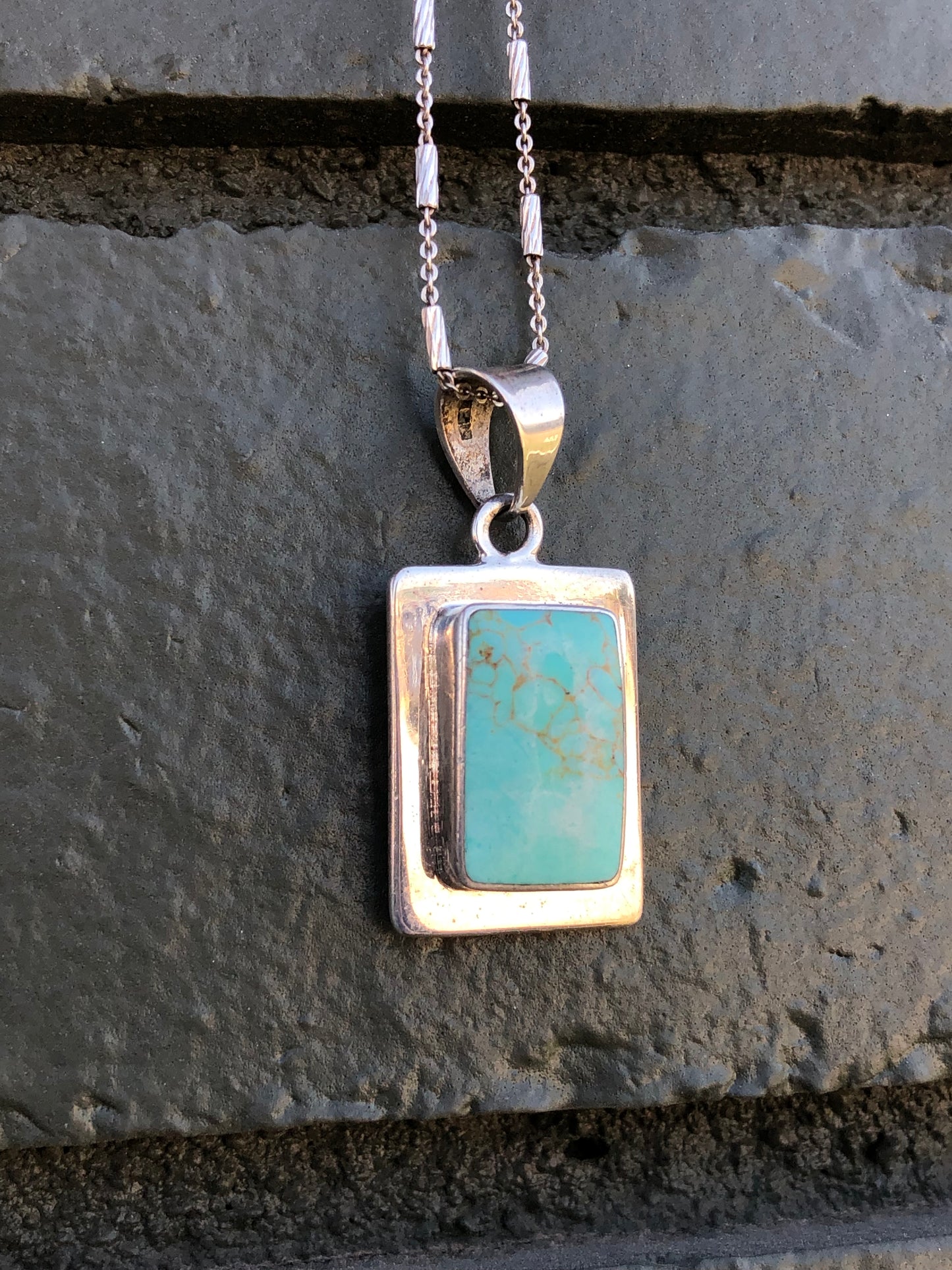 Sterling Silver Turquoise Pendant