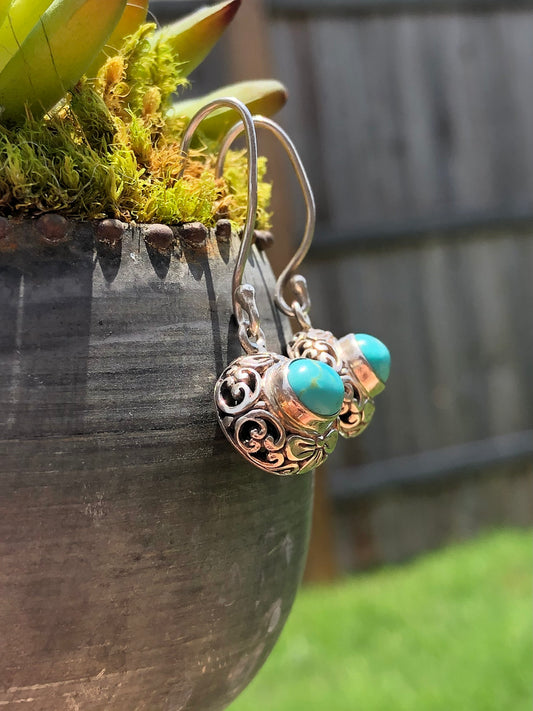 Sterling Turquoise Earrings