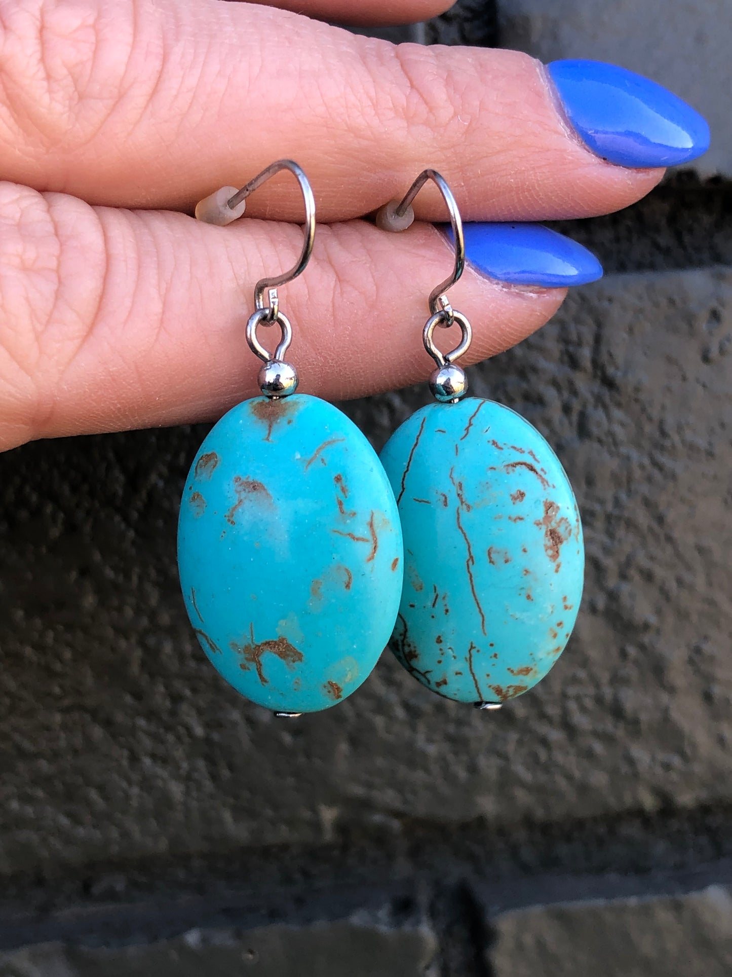 Sterling Turquoise Earrings