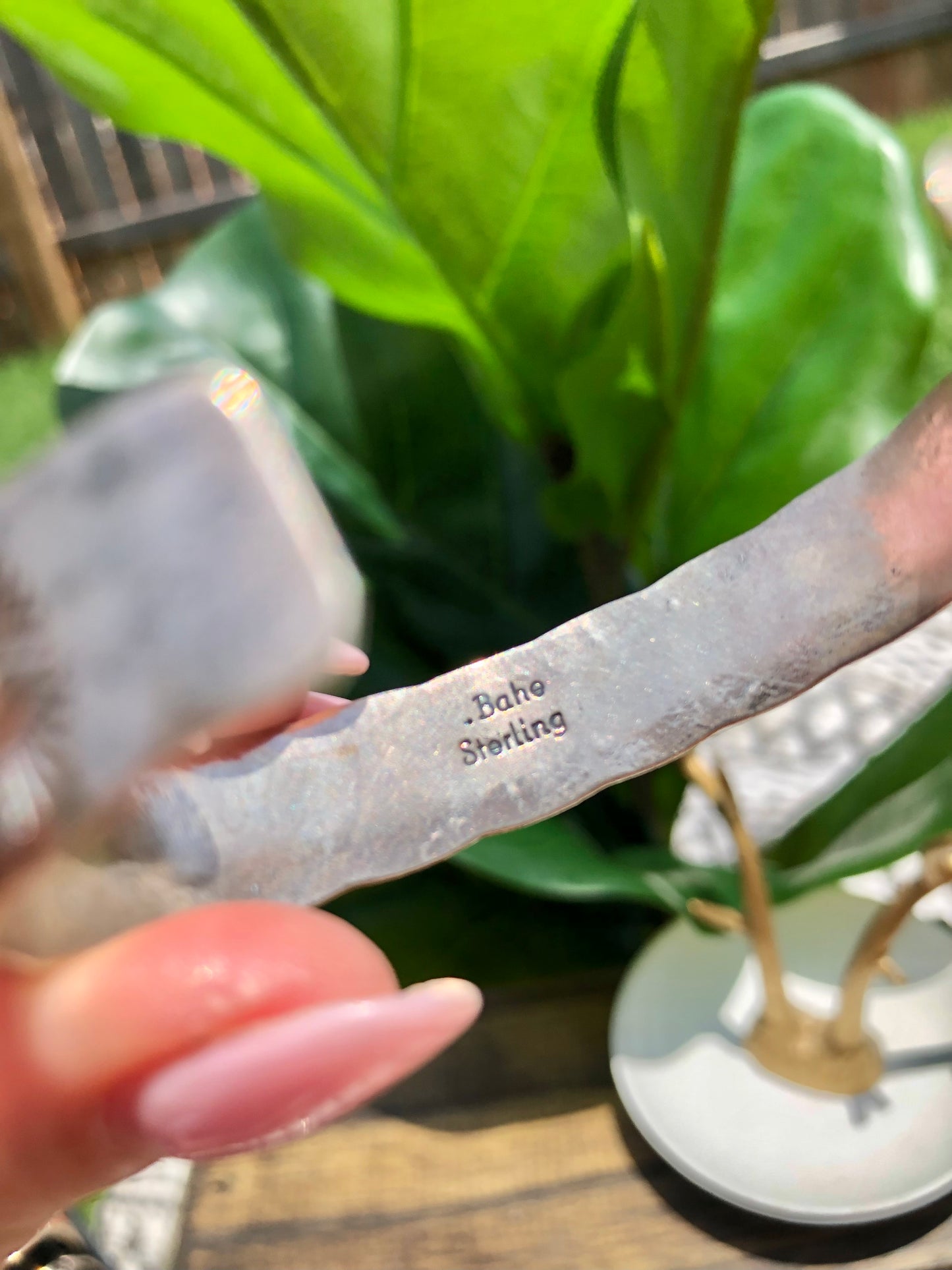 Sterling Multi-Stone Signed by artist Cuff
