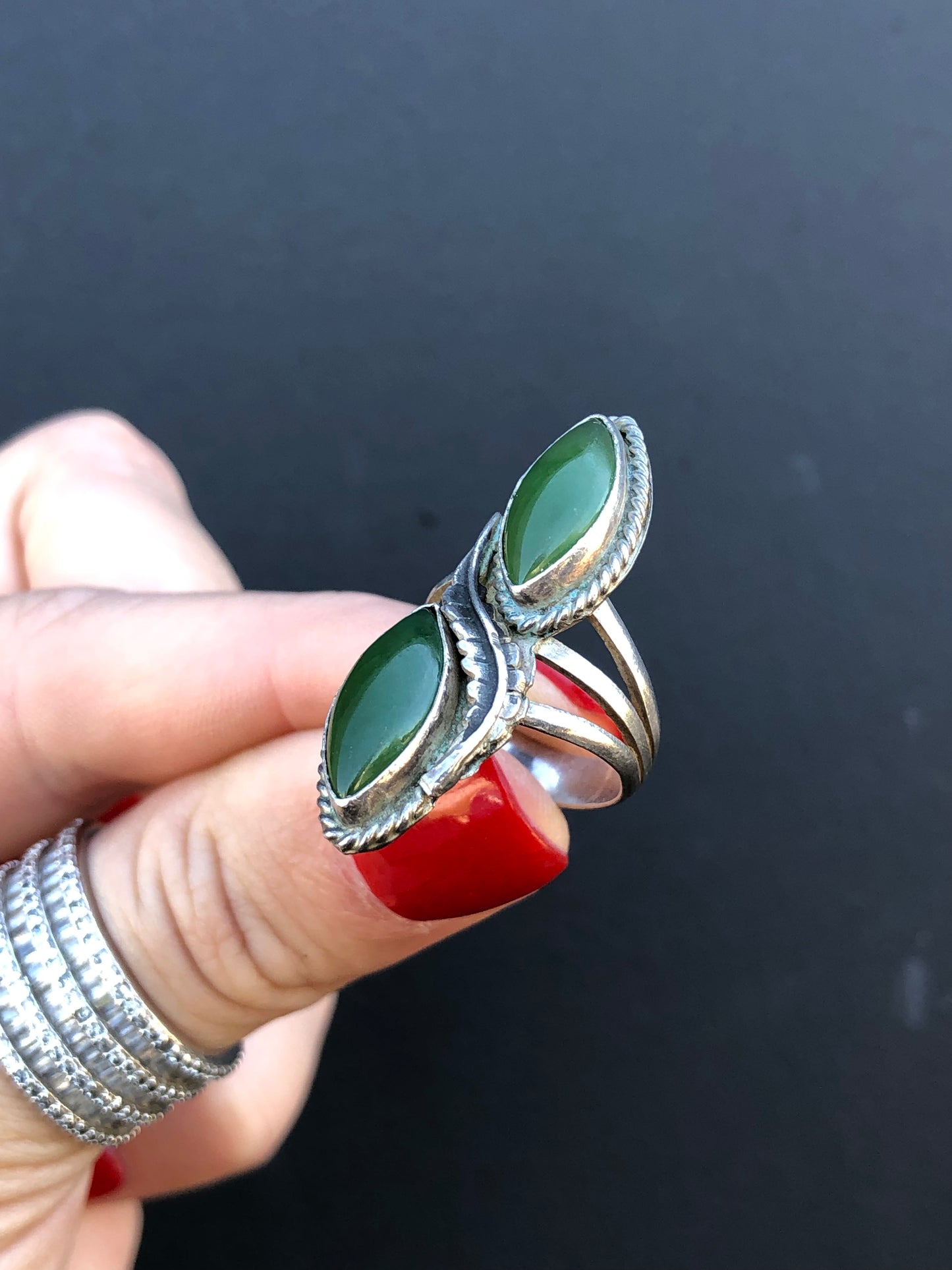Sterling Jade Ring