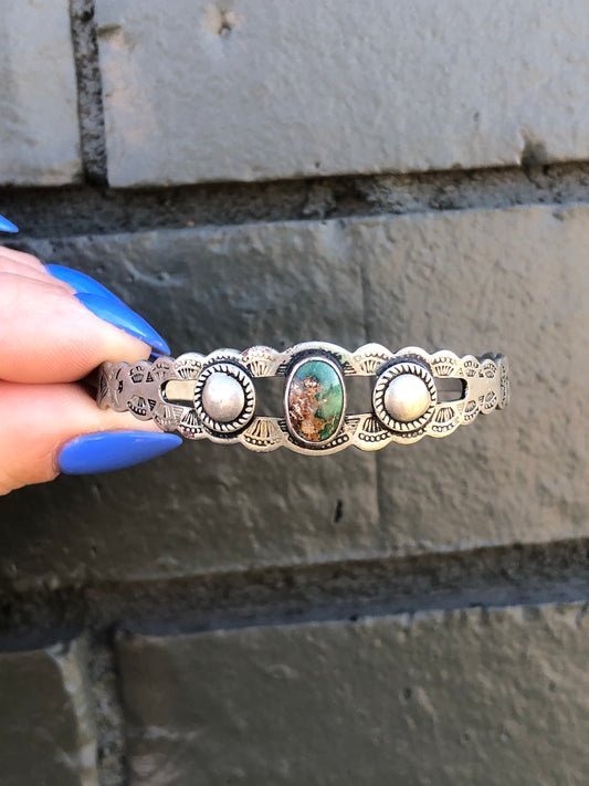 Silver Turquoise Cuff Bracelet