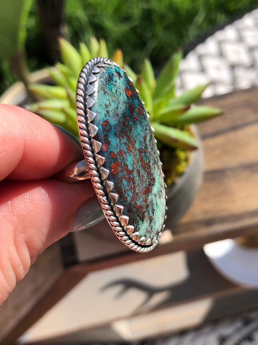 New Large Oval Azurite Ring