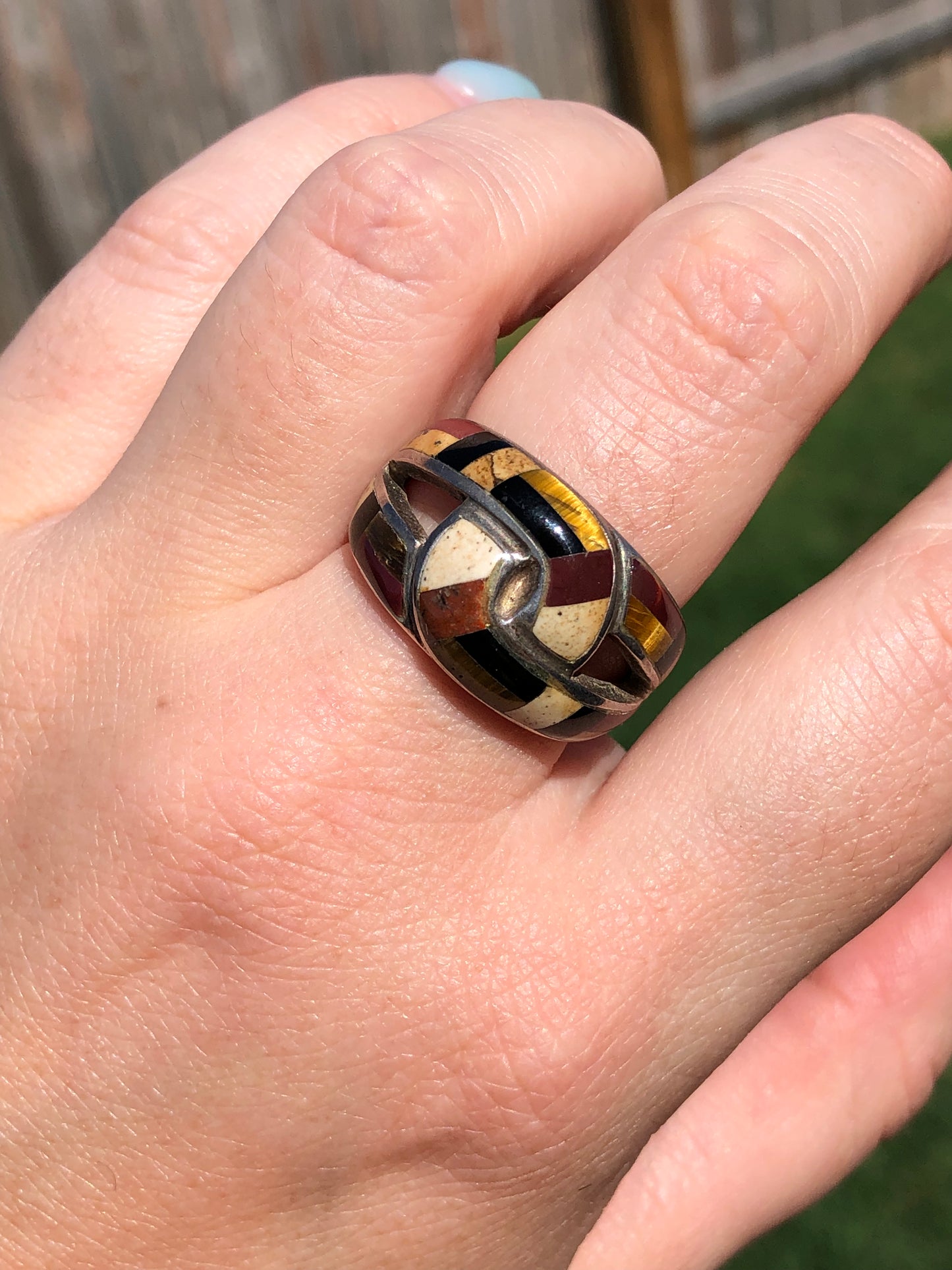 Sterling Silver Tigers Eye Ring