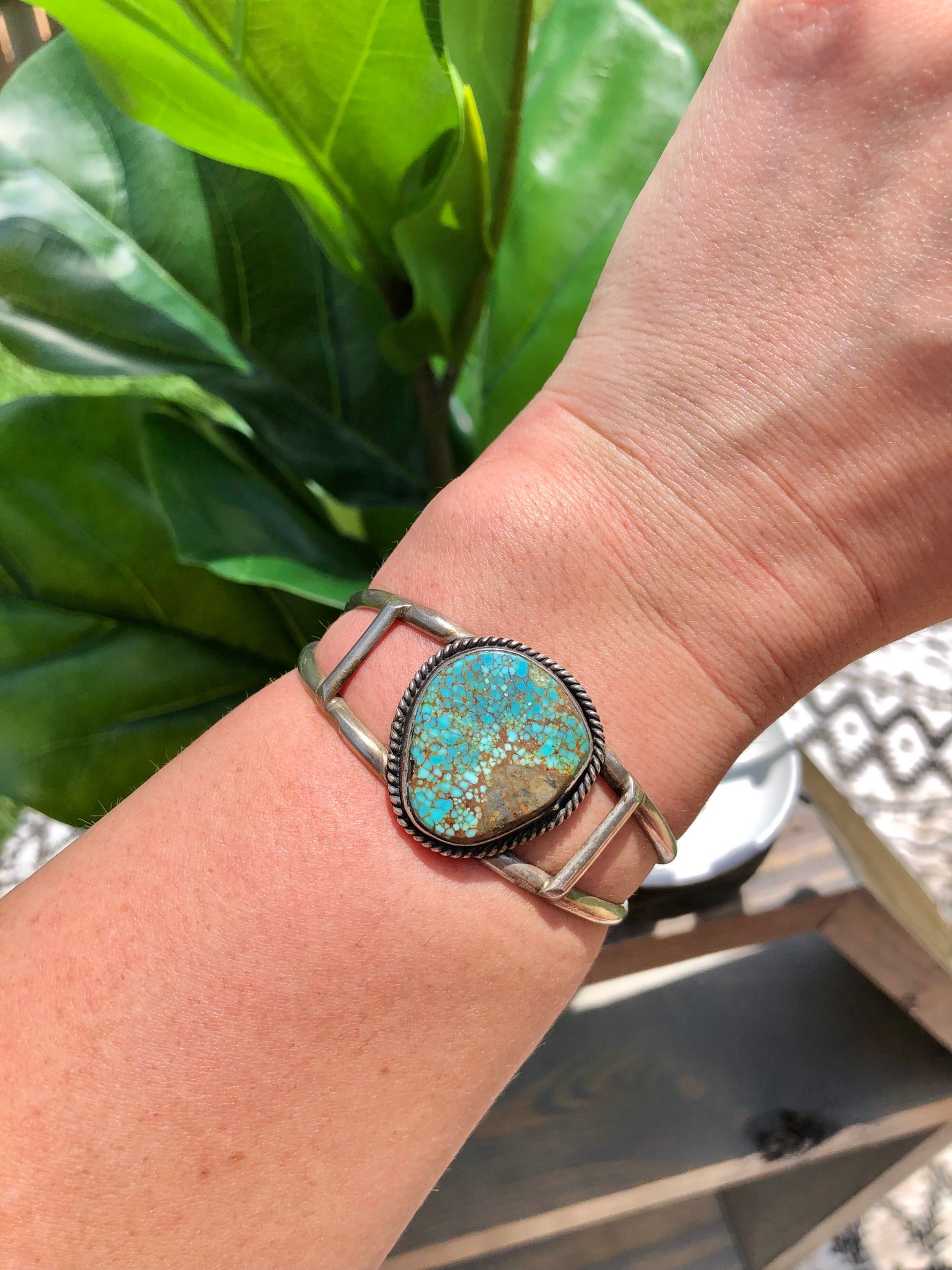 Sterling Turquoise Cuff Bracelet