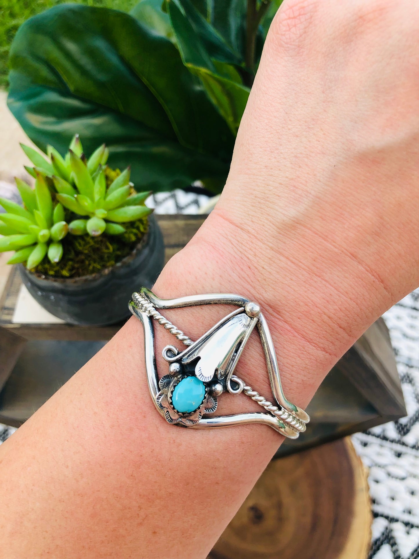 Sterling Turquoise Bracelet Cuff