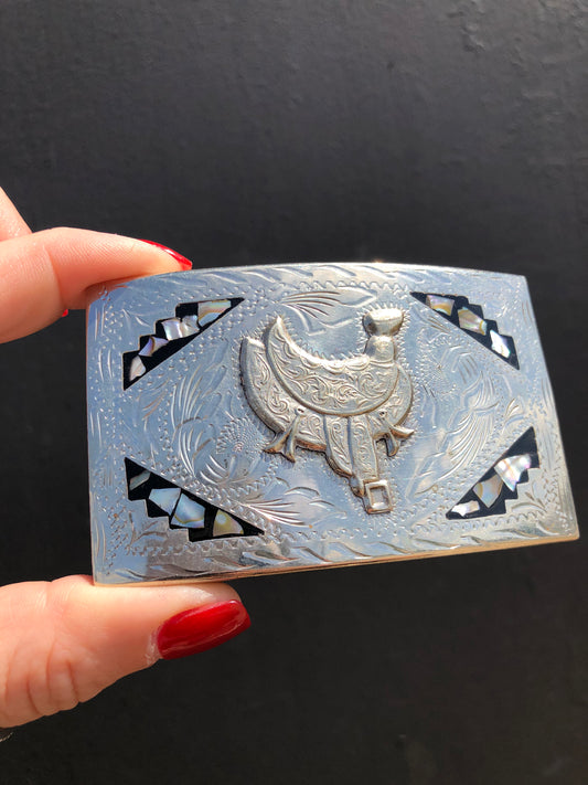 Alpaca Cowboy Belt Buckle