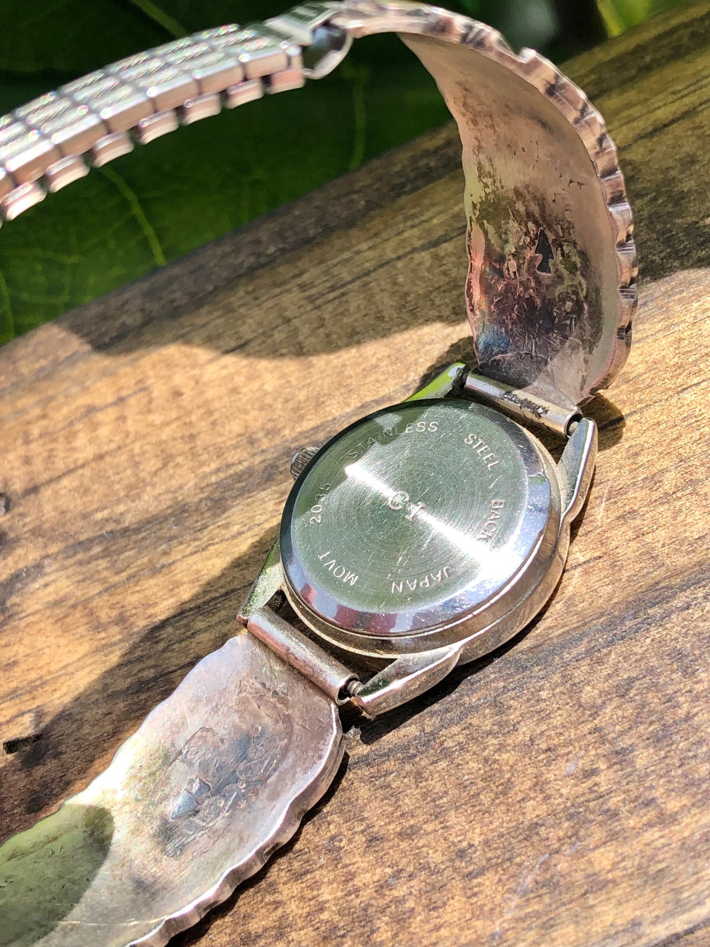 Sterling Turquoise and Coral Peyote Watch