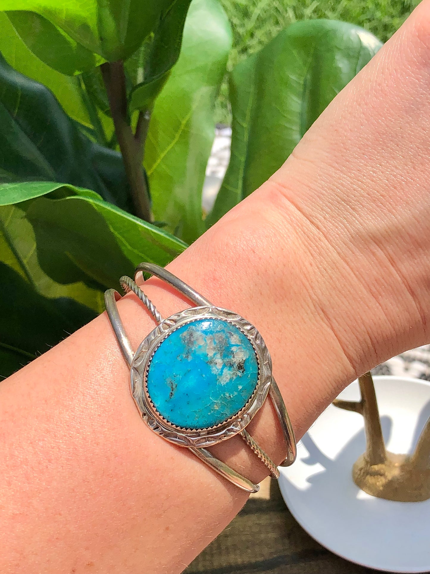 Sterling Turquoise signed by artist Cuff
