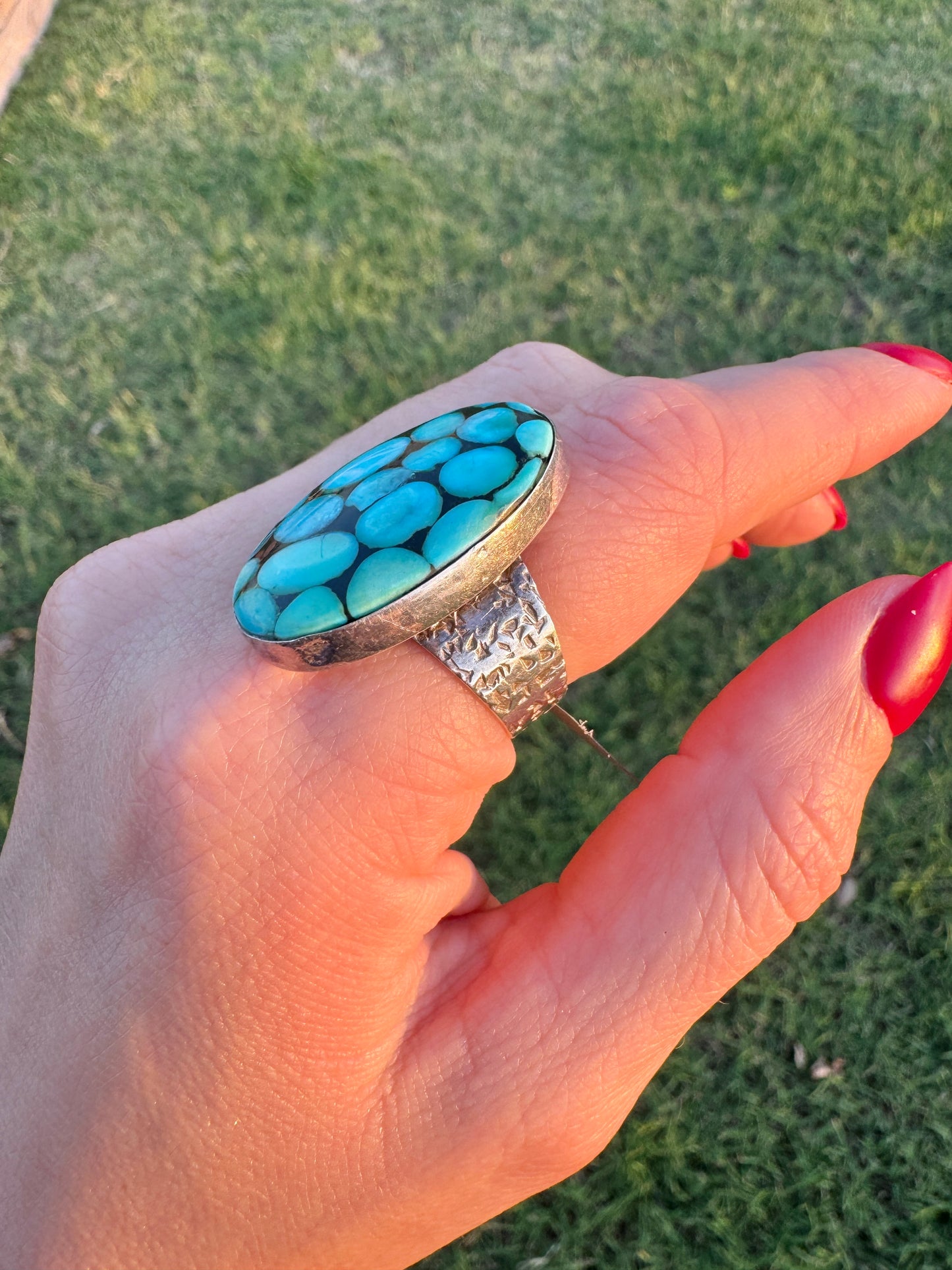 Vintage Sterling Silver Turquoise Ring