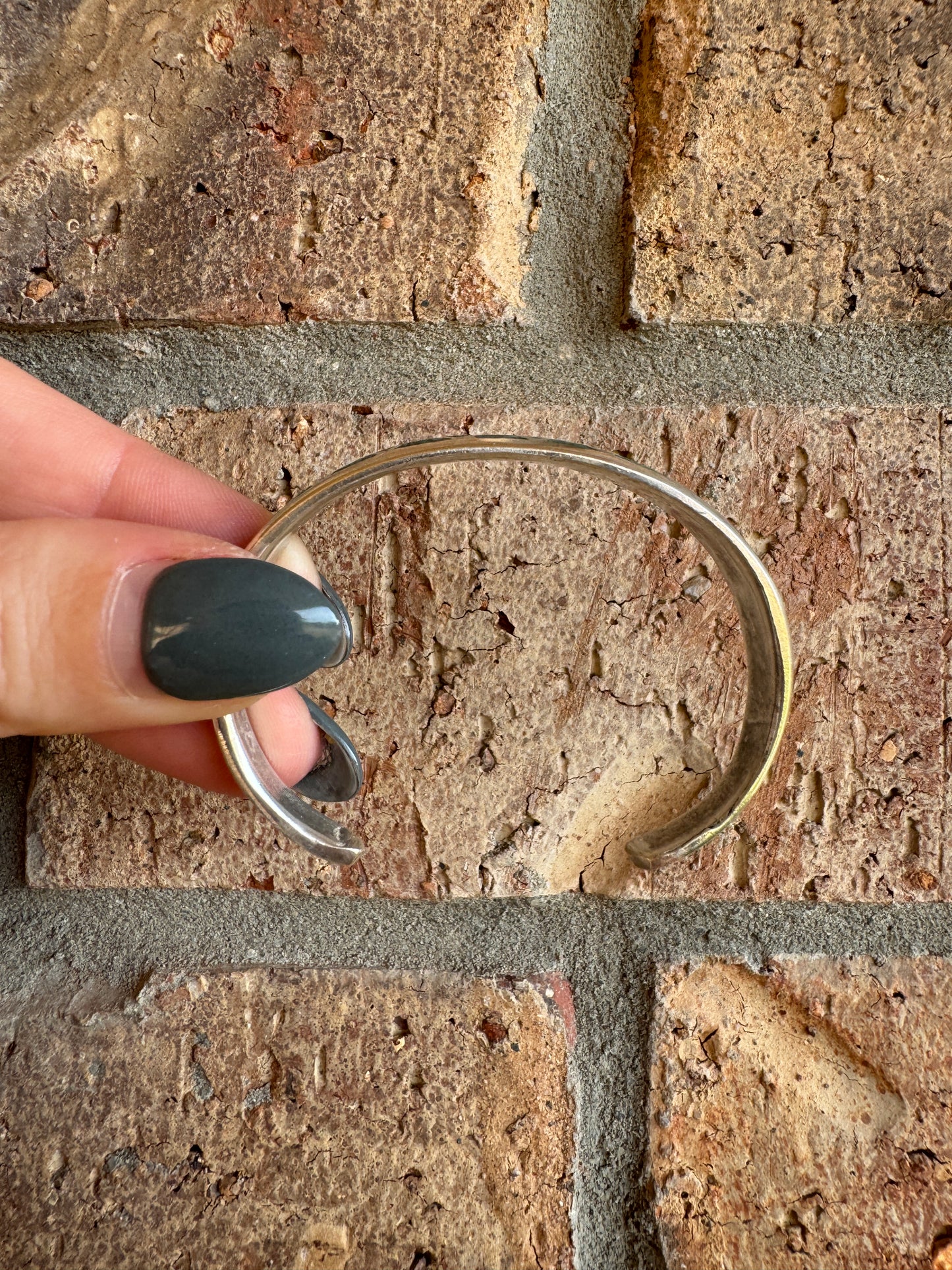 Vintage Sterling Silver Turquoise Cuff Bracelet