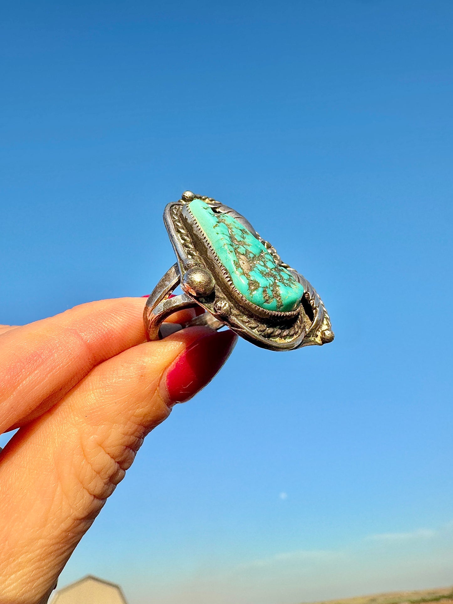 Vintage Sterling Turquoise Ring