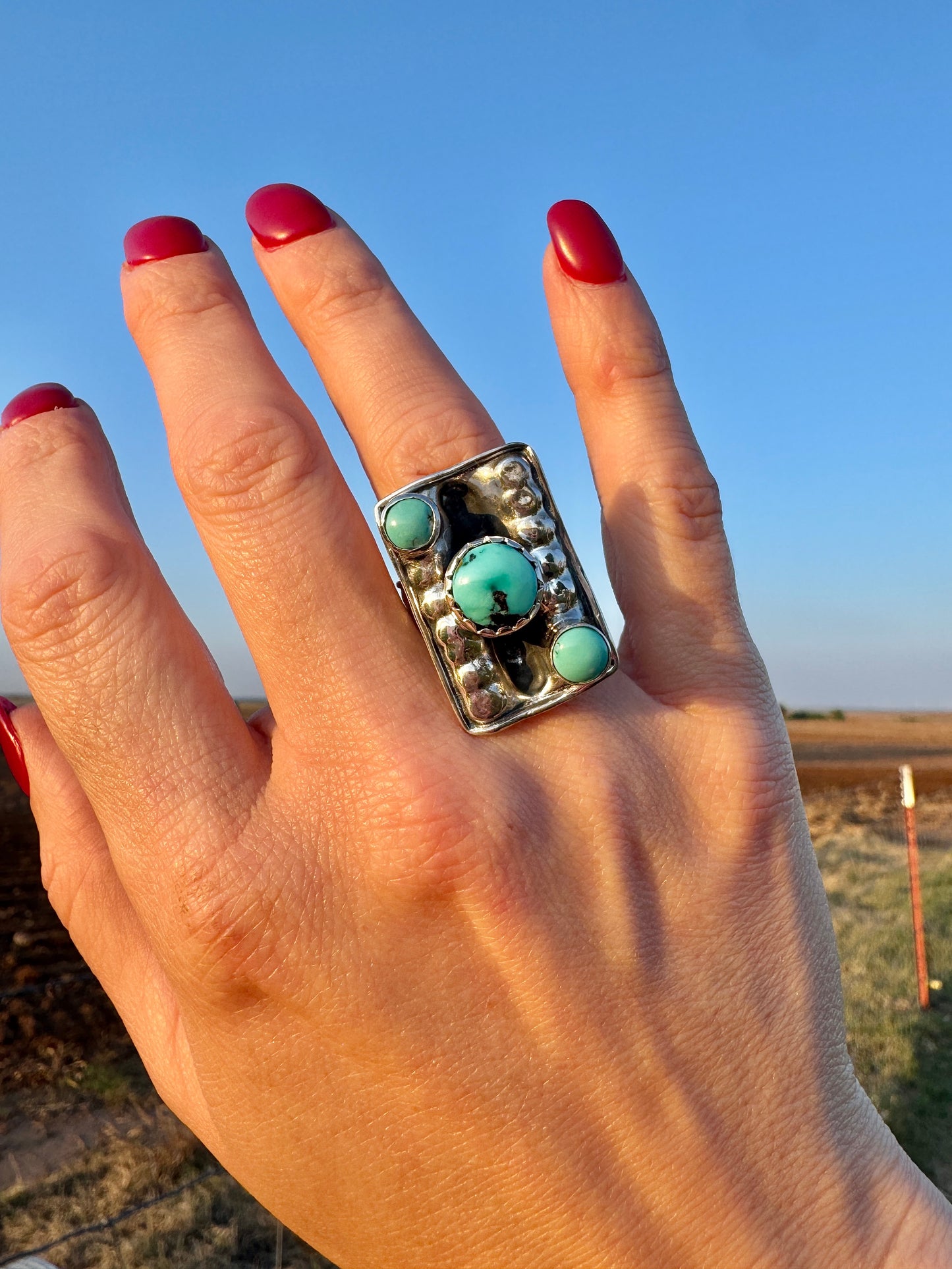 Vintage Sterling Turquoise Ring