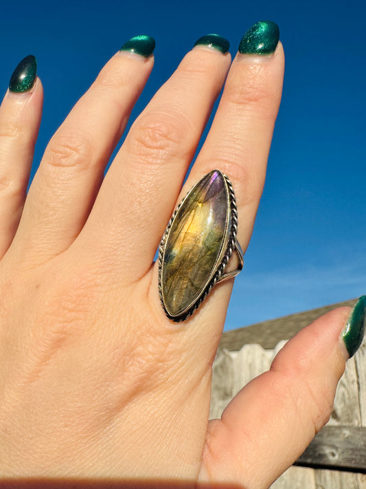 Sterling Silver Fluorite Ring