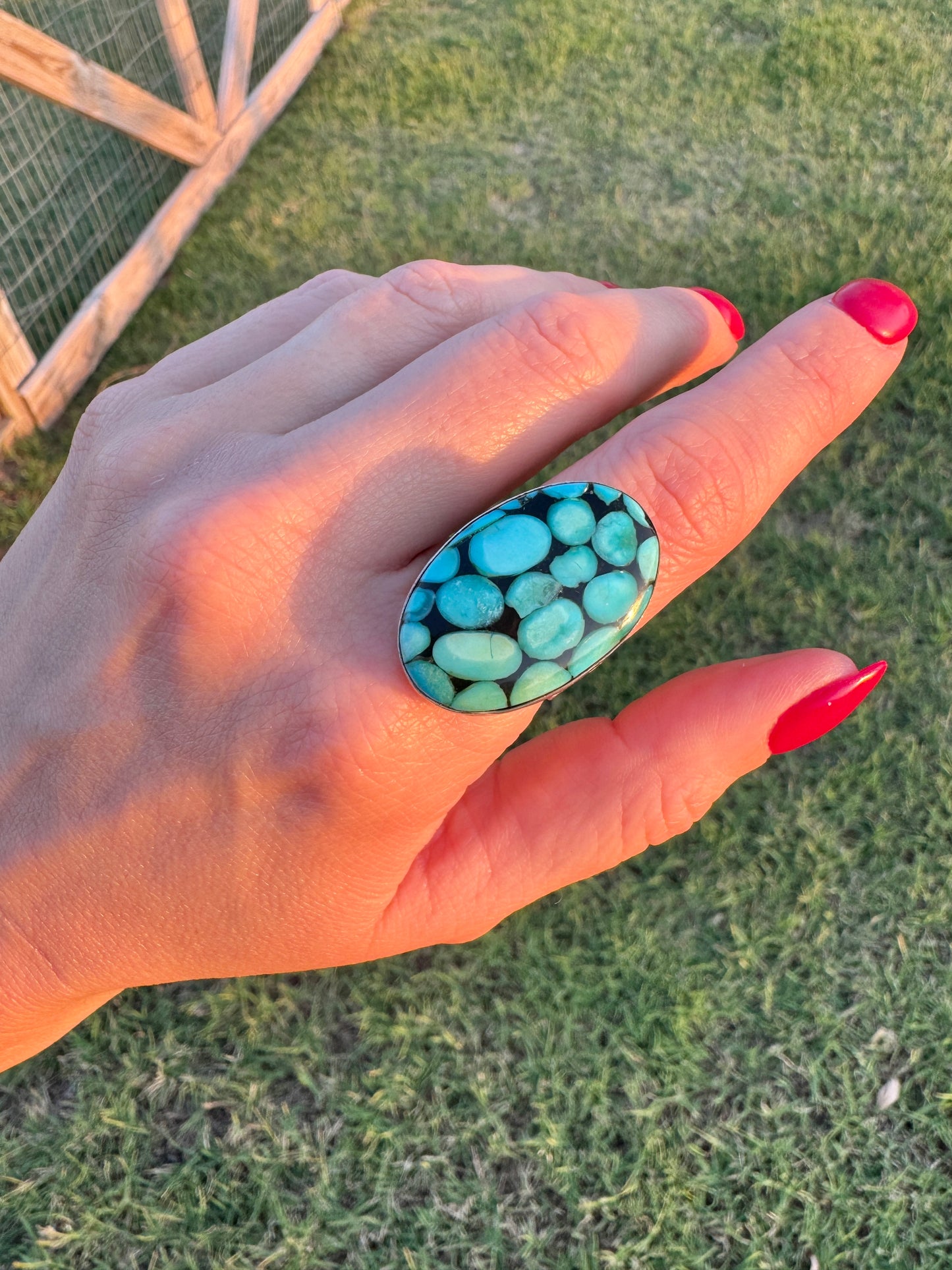 Vintage Sterling Silver Turquoise Ring
