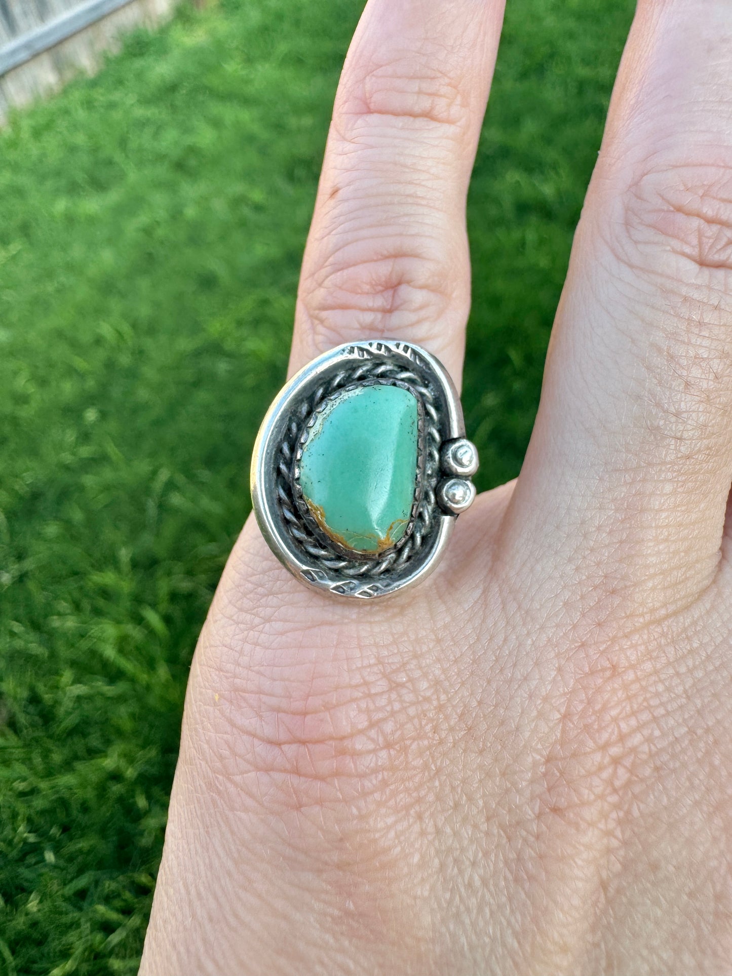 Vintage Sterling Turquoise Ring