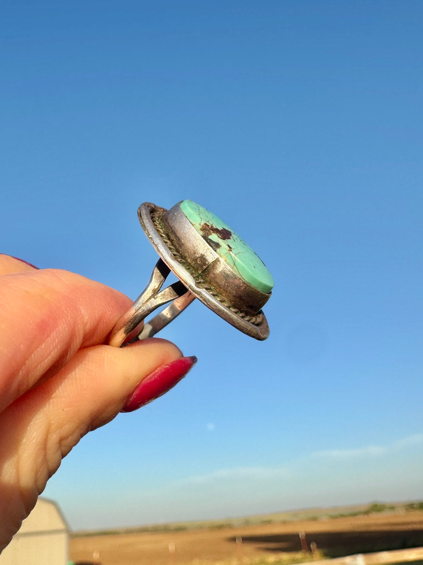 Vintage Sterling Turquoise Ring