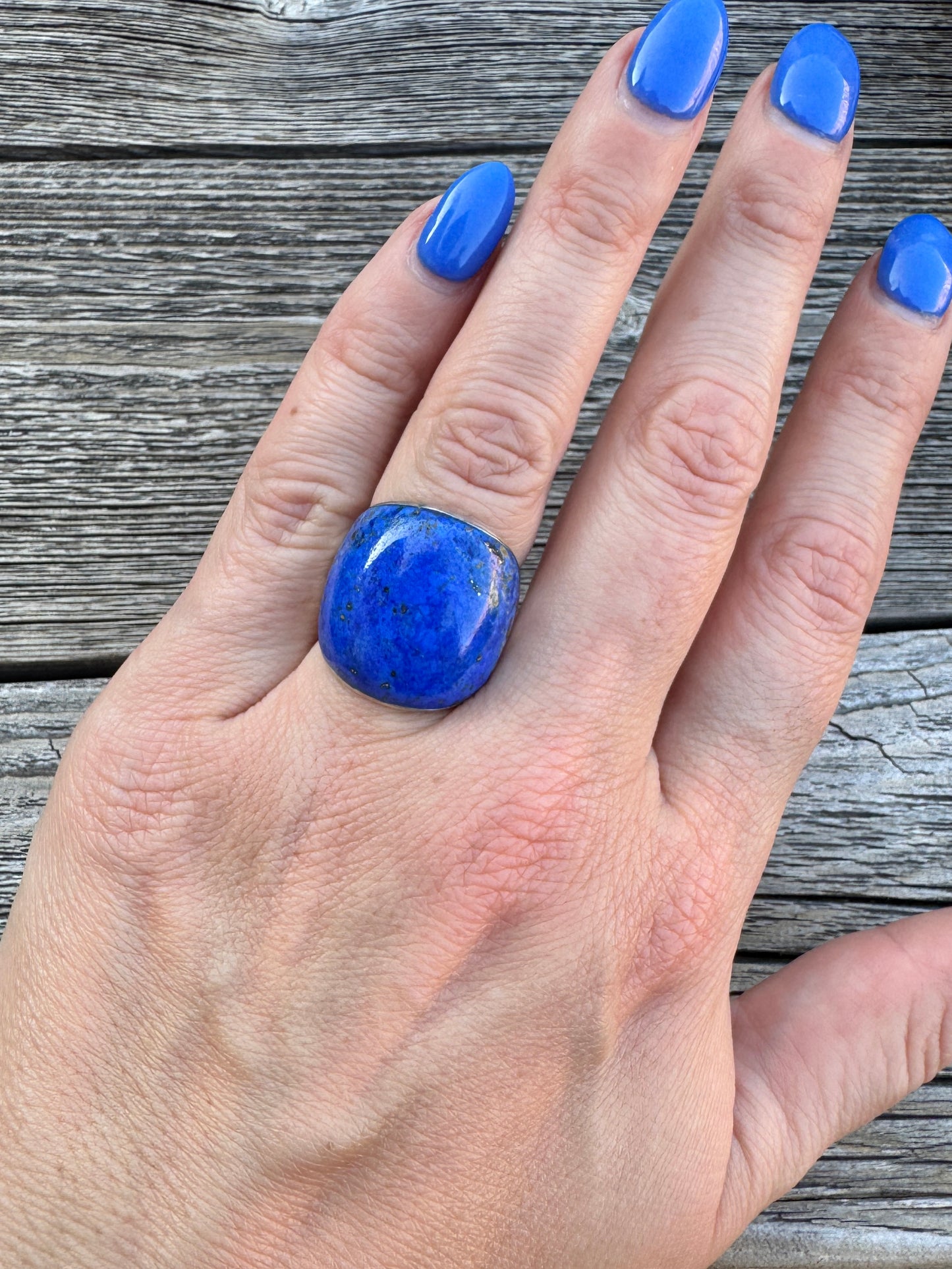 Sterling Silver Blue Lapis Ring